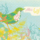 Glückwunschkarte mit Vogel - Illustration und Spruch "Alles Gute" - Postkarten - Sprüche