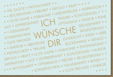 Glückwunschkarte: Schutzengel in Blau für Glück, Gesundheit & Erfolg - Ideal für Erwachsene & Jugendliche - Voller Liebe und Optimismus