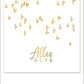 Glückwunschkarte Vögel mit Goldfolie - Happy Notes von Gutsch