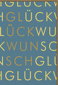 Glückwunschkarte zum Business-Erfolg - Elegantes Blau-Gold Design für Firmenjubiläum, Teamwork & Anerkennung