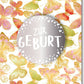 Glückwunschkarte zur Geburt - Elegante Silberne Schmetterlingskarte für Neugeborene, Unisex Design für Jungen und Mädchen