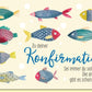 Glückwunschkarte zur Konfirmation mit bunten Fischen und inspirierendem Spruch hochwertige Doppelkarte für Jugendliche