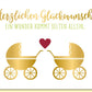 Glückwunschkarte Zwillinge Geburt Doppelkarte mit goldenen Kinderwagen Herz Motiv Grußkarte zur Geburt Zwillinge Babykarten