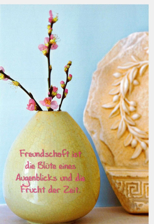 Grusskarte Freundschaft - "Augenblick der Verbundenheit" mit inspirierenden Zitaten, Geschenkidee für beste Freunde, dekorativ für jeden Anlass