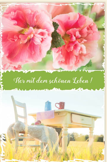 Grußkarte "Sommerblumenfeld": Lebensfrohe Glückwünsche aus der Natur - Perfekt als Geschenk für besondere Momente