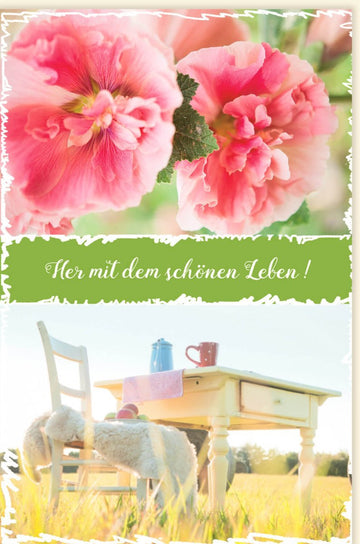 Grußkarte "Sommerblumenfeld": Lebensfrohe Glückwünsche aus der Natur - Perfekt als Geschenk für besondere Momente