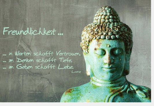 Grußkarte zur Wertschätzung: Inspirierendes Zitat über Freundlichkeit & Vertrauen - Positive Geschenkkarte