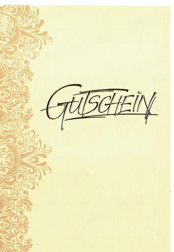 Gutscheinkarte: Elegante, hochwertig veredelte Karte für besondere Anlässe
