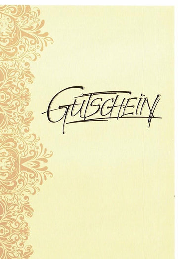 Gutscheinkarte: Elegante, hochwertig veredelte Karte für besondere Anlässe