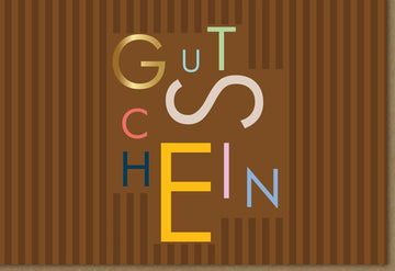 Gutscheinkarte "Midoro Elegance" | Stilvolles braunes Design für moderne Geschenke | Kreativer Voucher für besondere Anlässe