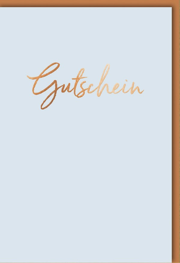 Gutscheinkarte - Stilvolle Glückwunschkarte im minimalistischen Design für besondere Anlässe, Geschenk Voucher