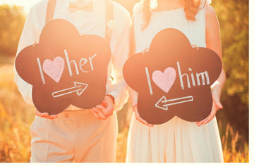 Hochzeitskarte "Ewige Liebe" - Romantische Glückwünsche mit Herz - Design und Pärchen - Motiv für Braut & Bräutigam