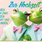 Hochzeitskarte für Homoehe mit zwei verliebten Fröschen im Anzug liebevolle Grußkarte zur Hochzeit gleichgeschlechtliches Paar