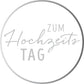 Hochzeitskarte mit Schaumstoff - Klebepad und Pappelementen für den besonderen Tag