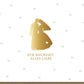 Hochzeitskarte - Stilvolle Glückwünsche zur Hochzeit, Herzmotiv in Gold für Paare & Gratulation