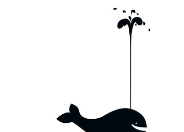 Humorvolle Blankopostkarte Cityproducts mit Wal - Motiv