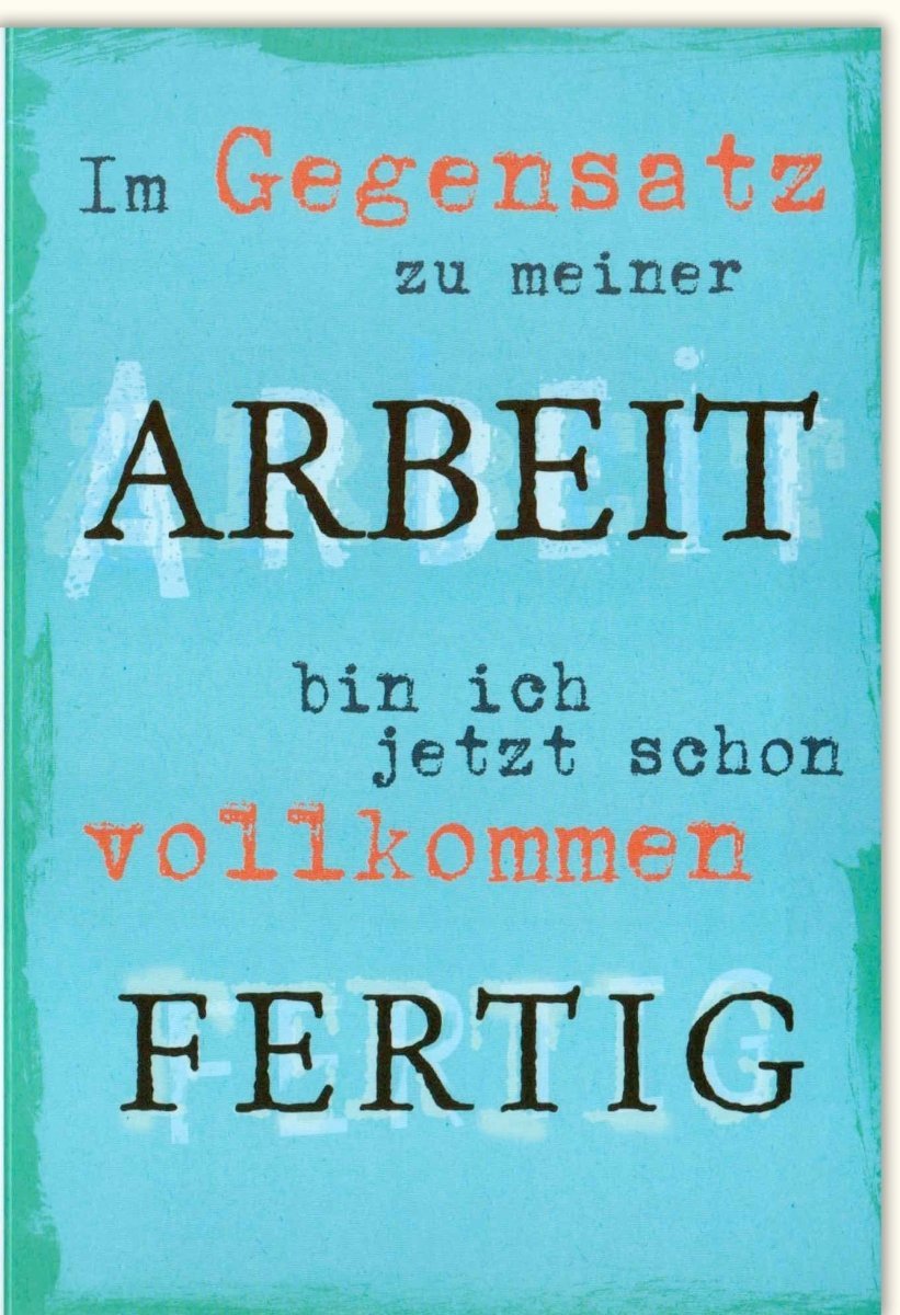 Humorvolle Grußkarte: Witzige Sprüche für Kollegen & Freunde, Spaß im Büroalltag, Originelle Geschenkidee
