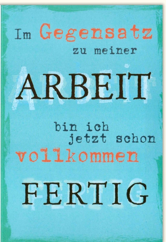 Humorvolle Grußkarte: Witzige Sprüche für Kollegen & Freunde, Spaß im Büroalltag, Originelle Geschenkidee