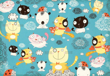 Humorvolle Postkarte für Tierliebhaber - Bunte Cartoon - Katzen, Kinderfreundlich, Ideal für Sammler, Schwarz - Weiss Postkarten - Spaß