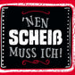 Humorvolle Sprüche - Postkarte – Freche Typografie in Schwarz - Rot - Weiß, Perfektes Deko - Geschenk mit Schnörkeln