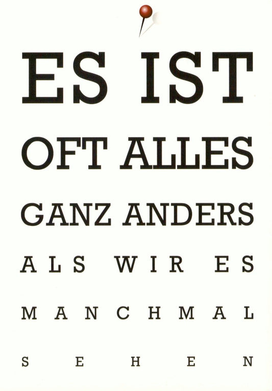 Inspirierende Sprüche Postkarte, Minimalistisches Design, Motivationszitate zum Nachdenken und Inspirieren