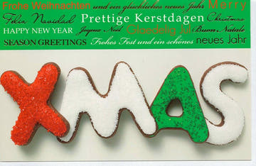 Internationale Weihnachtsgrußkarte XMAS – Festliche Grüße weltweit versenden