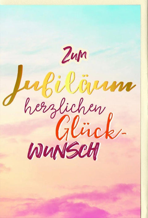 Jubiläumskarte Himmel - Einzigartige Glückwünsche für besondere Anlässe