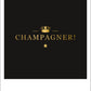 Jubiläumskarte mit Spruch: Champagner und Krone – Ein Hoch auf besondere Momente!