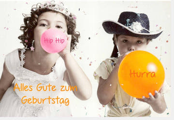 Kindergeburtstagskarte: Fröhliche Karte mit Party - Motiven, Ballons & Witzigen Sprüchen für Gute Laune