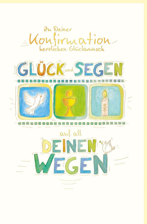 Konfirmationsglückwunsch – Segenskarte zur Jugendweihe, Skorpionsart - Design, Spirituelle Feier