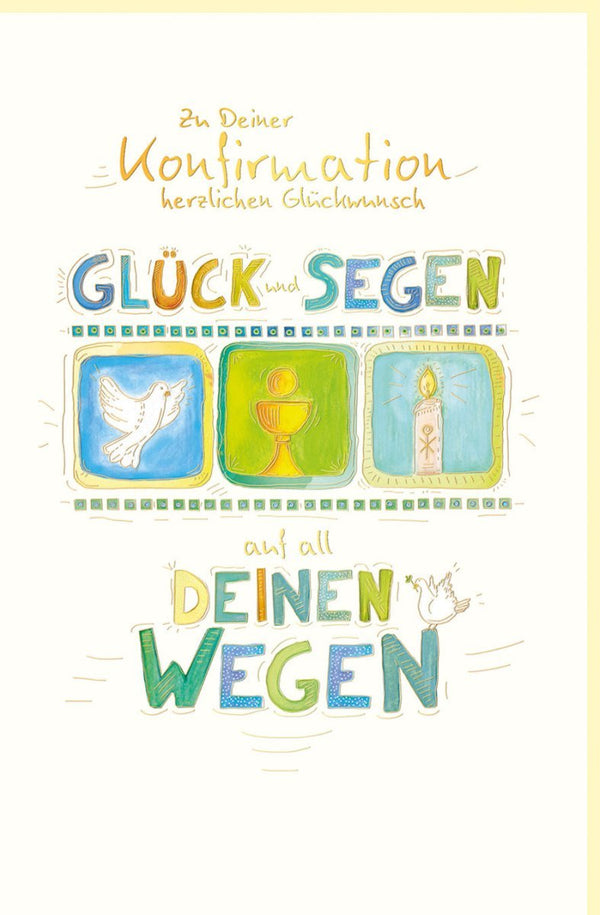 Konfirmationsglückwunsch – Segenskarte zur Jugendweihe, Skorpionsart-Design, Spirituelle Feier