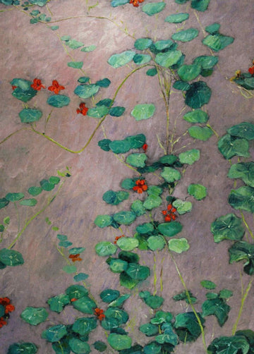 Kunstpostkarte Caillebotte Nasturtien - Impressionistisches Blumenbild, Vintage Sammlerstück, Wanddeko