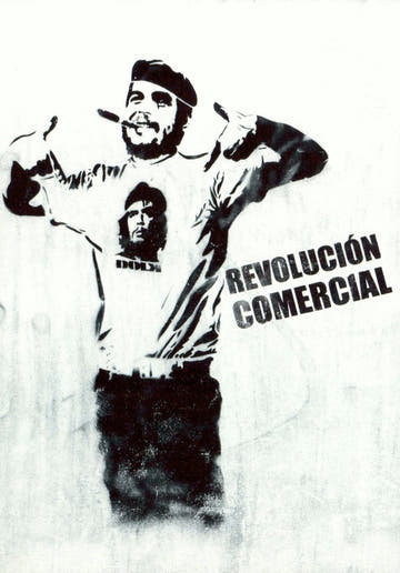 Kunstpostkarte - Che Guevara Pop - Art, Urban Streetart Schablone mit provokanter Botschaft, moderne Schwarzweiß - Karte für Kultur - Enthusiasten