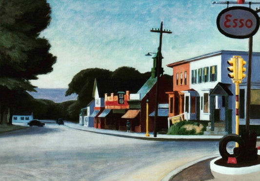 Kunstpostkarte für Kunstliebhaber - Edward Hopper: Portrait of Orleans