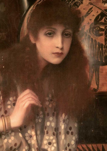 Kunstpostkarte für Kunstliebhaber - Gustav Klimt inspiriert von der Griechischen Antike