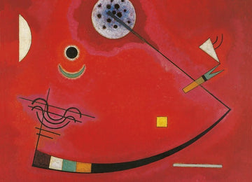 Kunstpostkarte für Kunstliebhaber - Wassily Kandinsky: Gespannt im Winkel