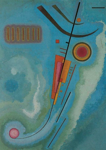 Kunstpostkarte für Kunstliebhaber - Wassily Kandinsky: Leicht