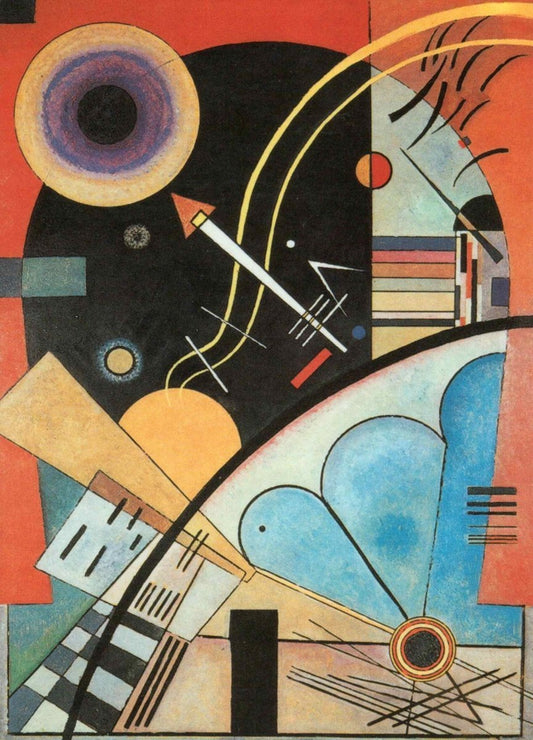 Kunstpostkarte für Kunstliebhaber - Wassily Kandinsky: Tension Calme