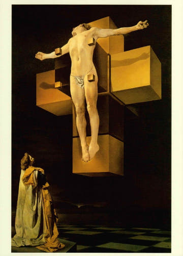 Kunstpostkarte: Salvador Dali Meisterwerk - Corpus Hypercubus entdecken