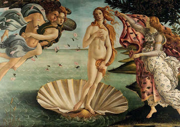 Kunstpostkarte: Sandro Botticellis "Die Geburt der Venus" - Mythologisches Motiv, Vintage Deko für Sammler, Kunstpostkarten