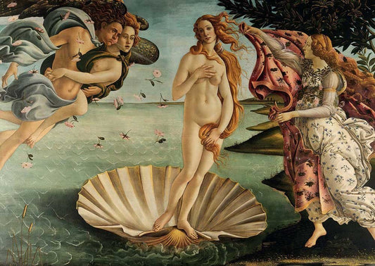 Kunstpostkarte: Sandro Botticellis "Die Geburt der Venus" - Mythologisches Motiv, Vintage Deko für Sammler, Kunstpostkarten