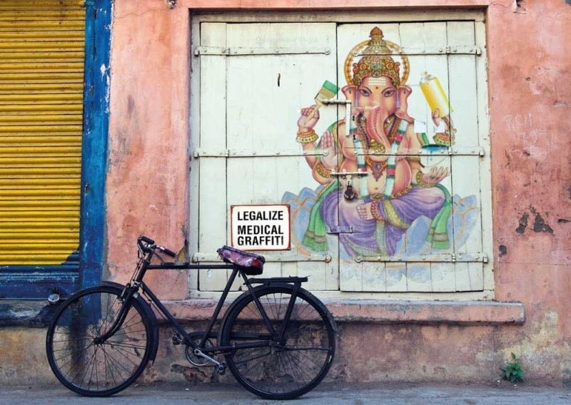 Kunstpostkarte Street Art aus Haifa, Israel – Einzigartige Grüße mit urbanem Flair