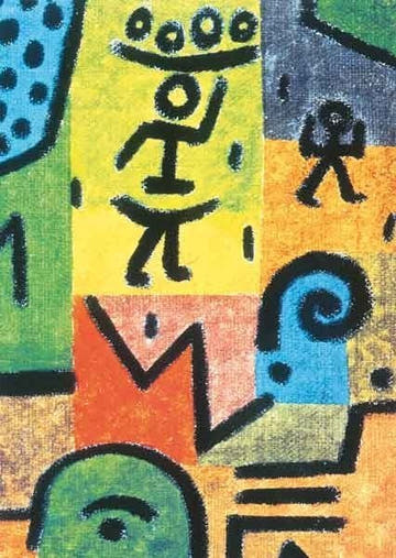 Kunstpostkarte zum Sammeln - Paul Klee: Zitronen