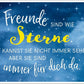Lebensweisheit Postkarte: Freunde sind wie Sterne - Immer da, auch wenn unsichtbar