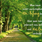 Lebensweisheit Postkarte – Inspirierender Sinnspruch: Man kann nicht zurückgehen und den Anfang ändern