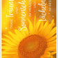 Lebensweisheit Postkarte: Träume und Sonnenschein im Herzen tragen