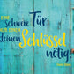 Lebensweisheiten - Postkarte: "Auch eine schwere Tür öffnet ein kleiner Schlüssel"