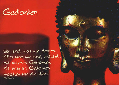 Lebensweisheiten Postkarte Buddha Zitat Gedanken Inspiration spirituelle Grußkarte Weisheit Achtsamkeit Motivation Geschenk Meditationskarte