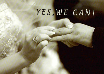 Liebesgrußkarte Yes, we can! - Perfekt für romantische Botschaften und liebevolle Nachrichten