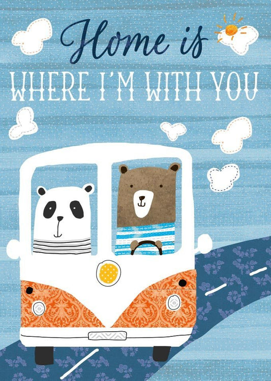 Liebeskarte: Gemeinsam Zuhause - Home is Where I'm with You